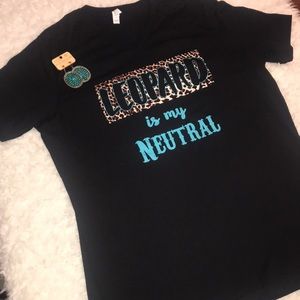 NWOT Bella Canvas Leopard is my Neutral T-Shirt